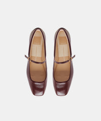 REYES BALLET FLATS CRANBERRY CRINKLE PATENT