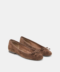 RITLA BALLET FLATS DK BROWN SUEDE