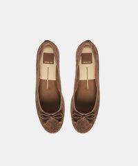 RITLA BALLET FLATS DK BROWN SUEDE