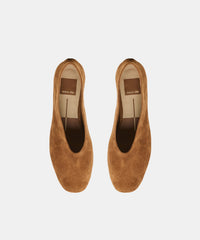 ANDEY HEELS BROWN SUEDE