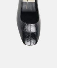 DALIA HEELS BLACK LEATHER