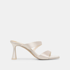 ICELYN HEELS IVORY SATIN