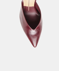 KENTIN HEELS CRANBERRY LEATHER