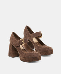ULTRA HEELS DK BROWN SUEDE