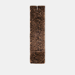 FAUX FUR SCARF LEOPARD