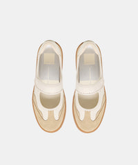 NANET SNEAKERS IVORY MULTI LEATHER