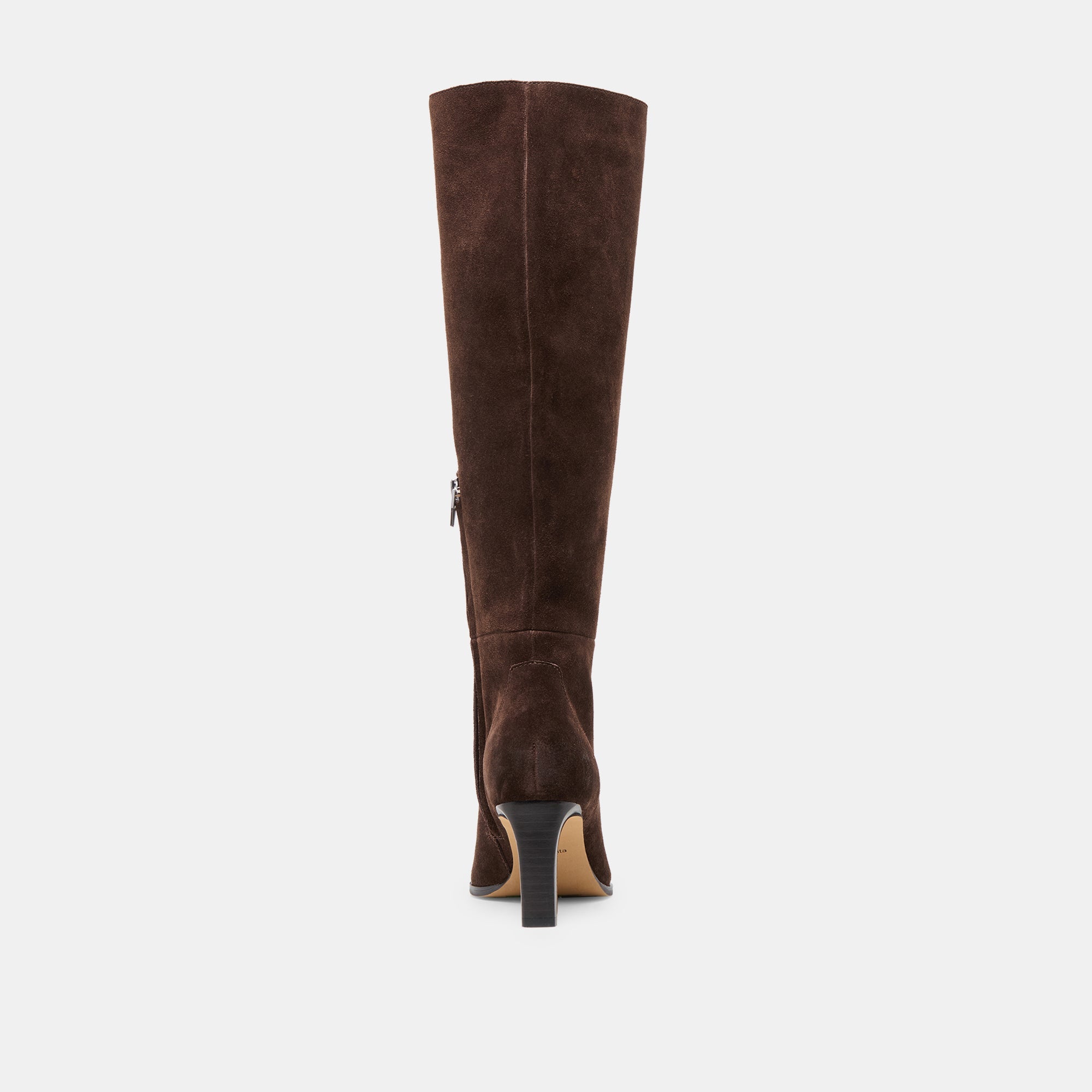 EMMI NARROW CALF BOOTS DK BROWN SUEDE