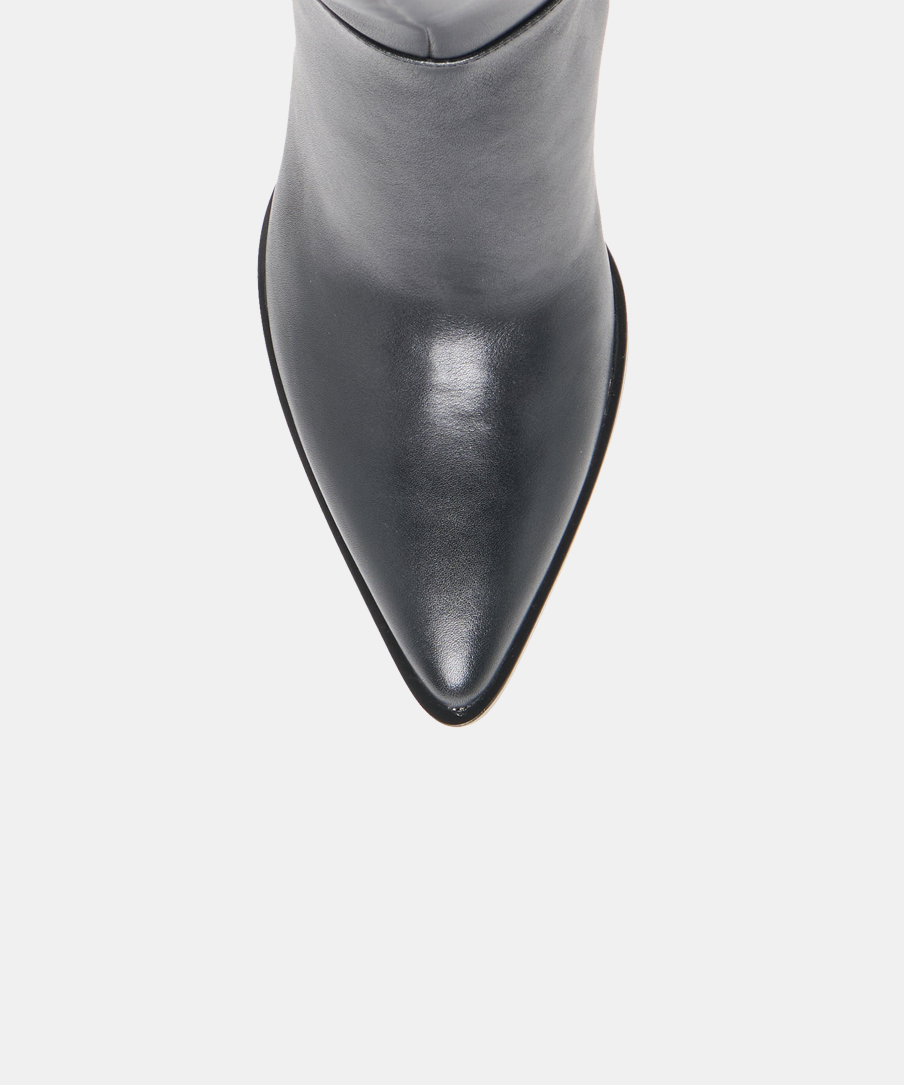 ALIMA WIDE CALF BOOTS BLACK LEATHER
