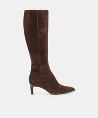 ALIMA BOOTS DK BROWN SUEDE