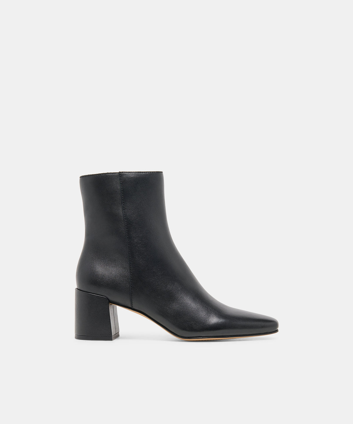 BAYRA WIDE BOOTIES BLACK LEATHER