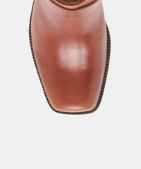 ROLAN BOOTS BROWN PATENT LEATHER