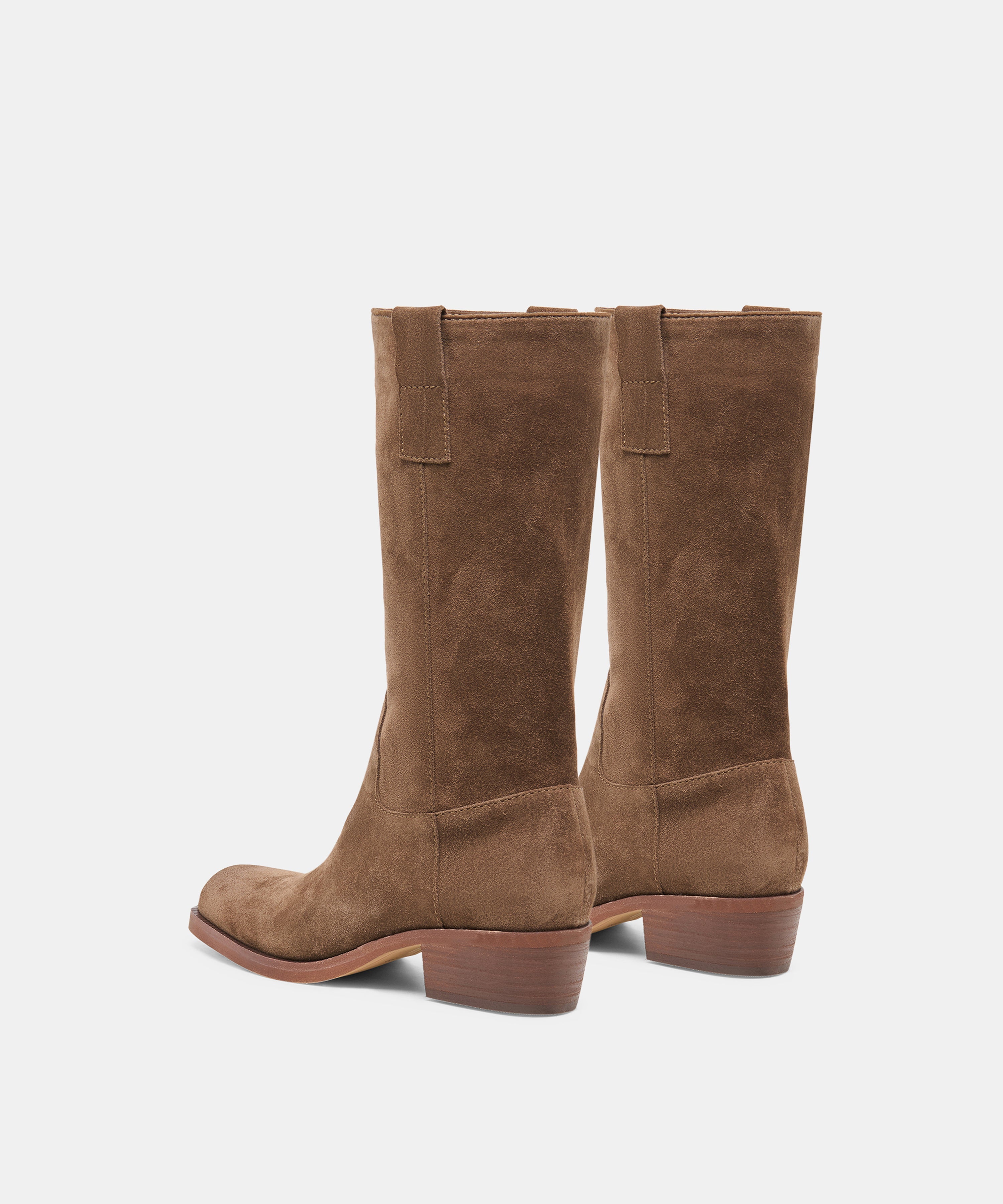 ROMIE BOOTS CHOCOLATE SUEDE