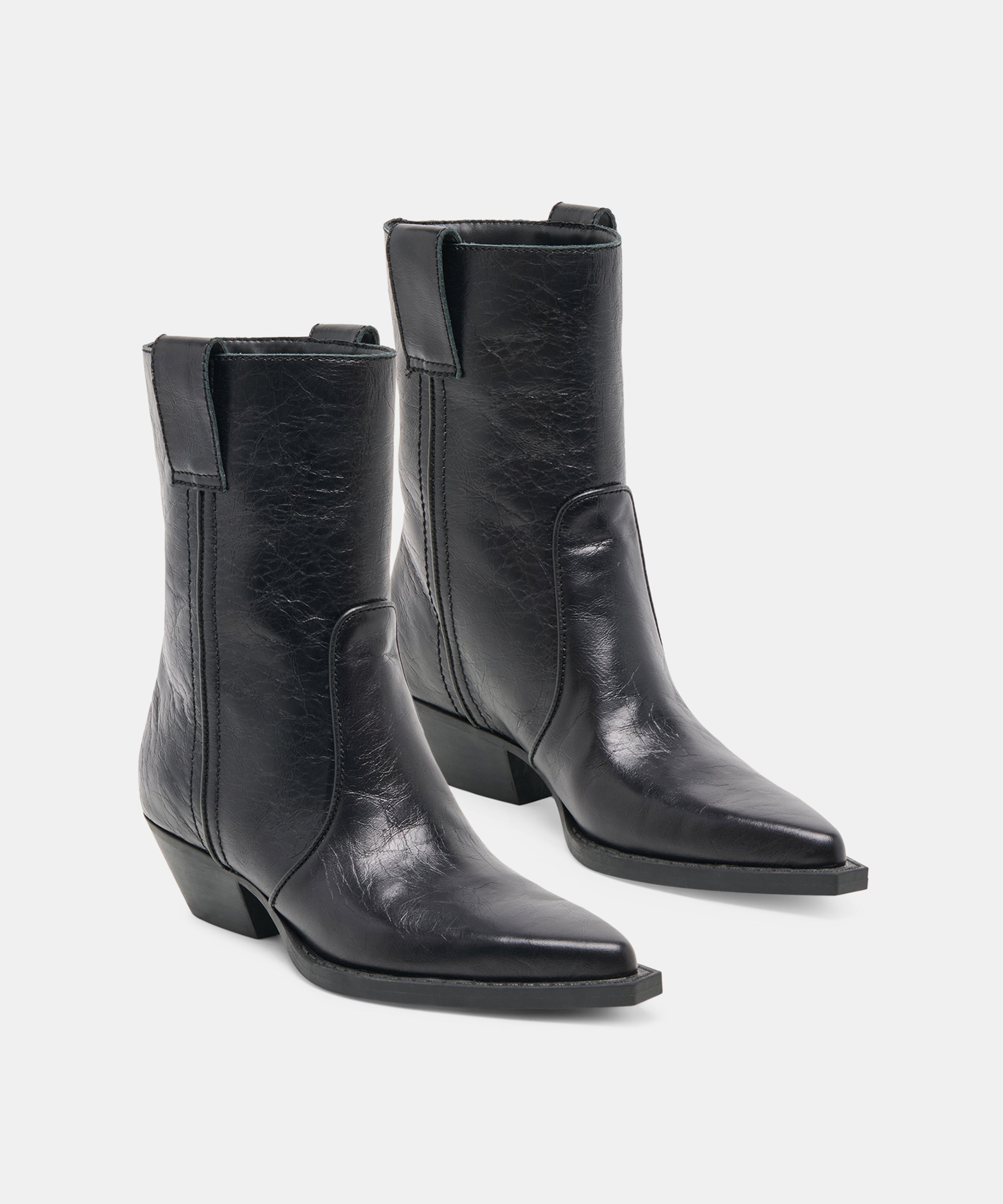 RYEN BOOTIES BLACK LEATHER