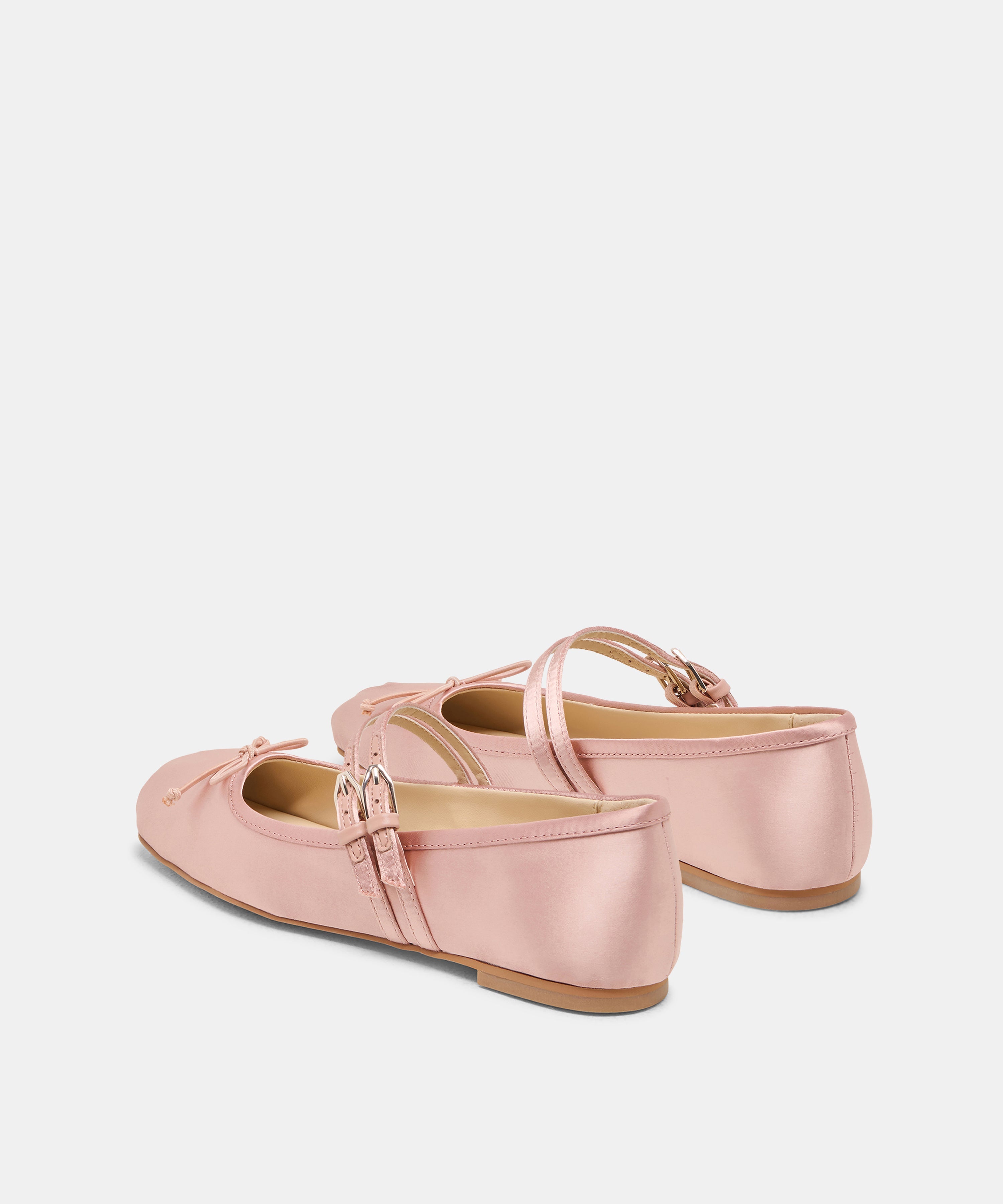 GIBSEN BALLET FLATS BLUSH SATIN