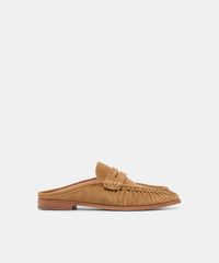 BETZY LOAFERS LT BROWN SUEDE