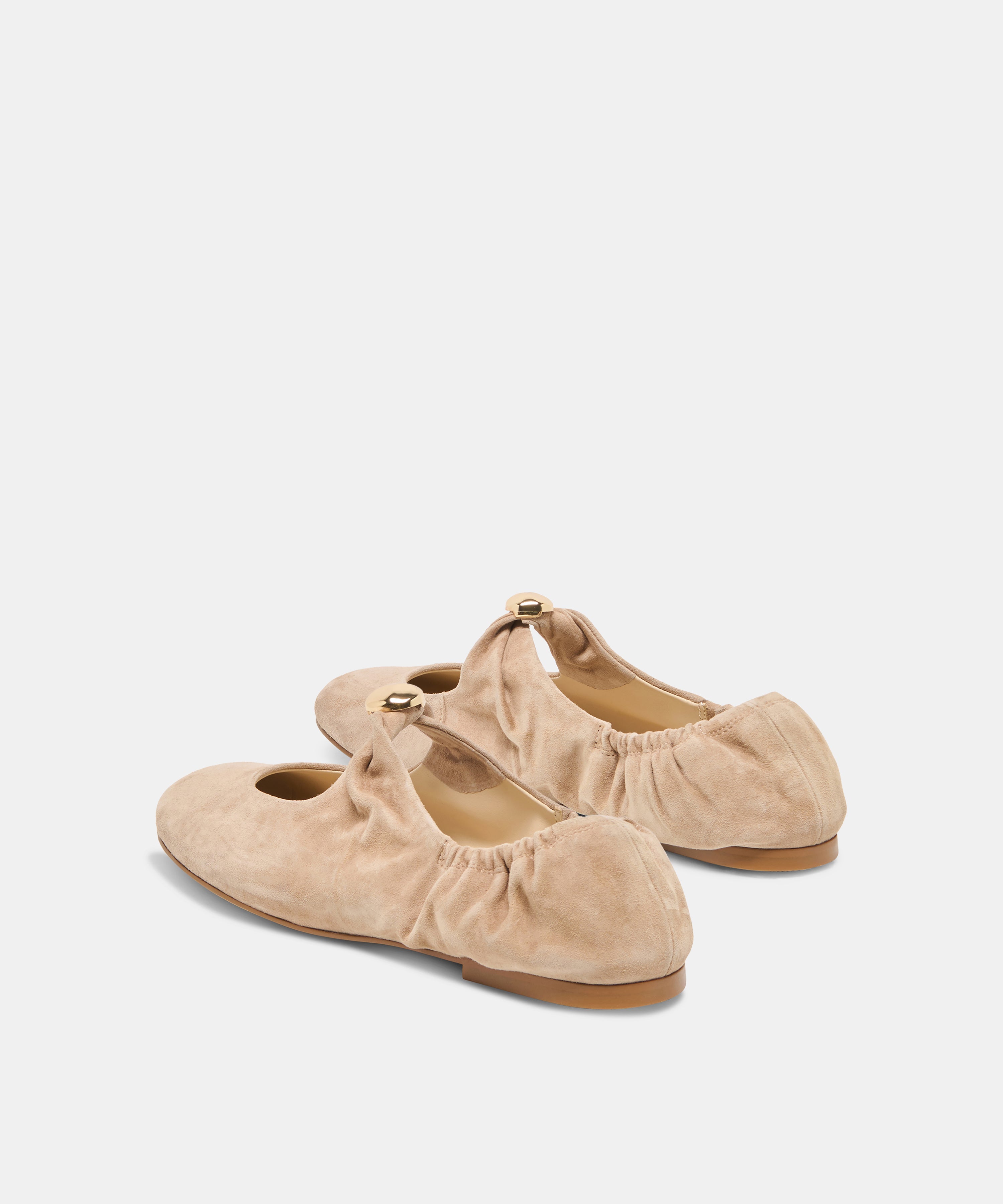 CORNEL FLATS CAMEL SUEDE