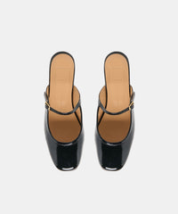 ELIO FLATS BLACK LEATHER