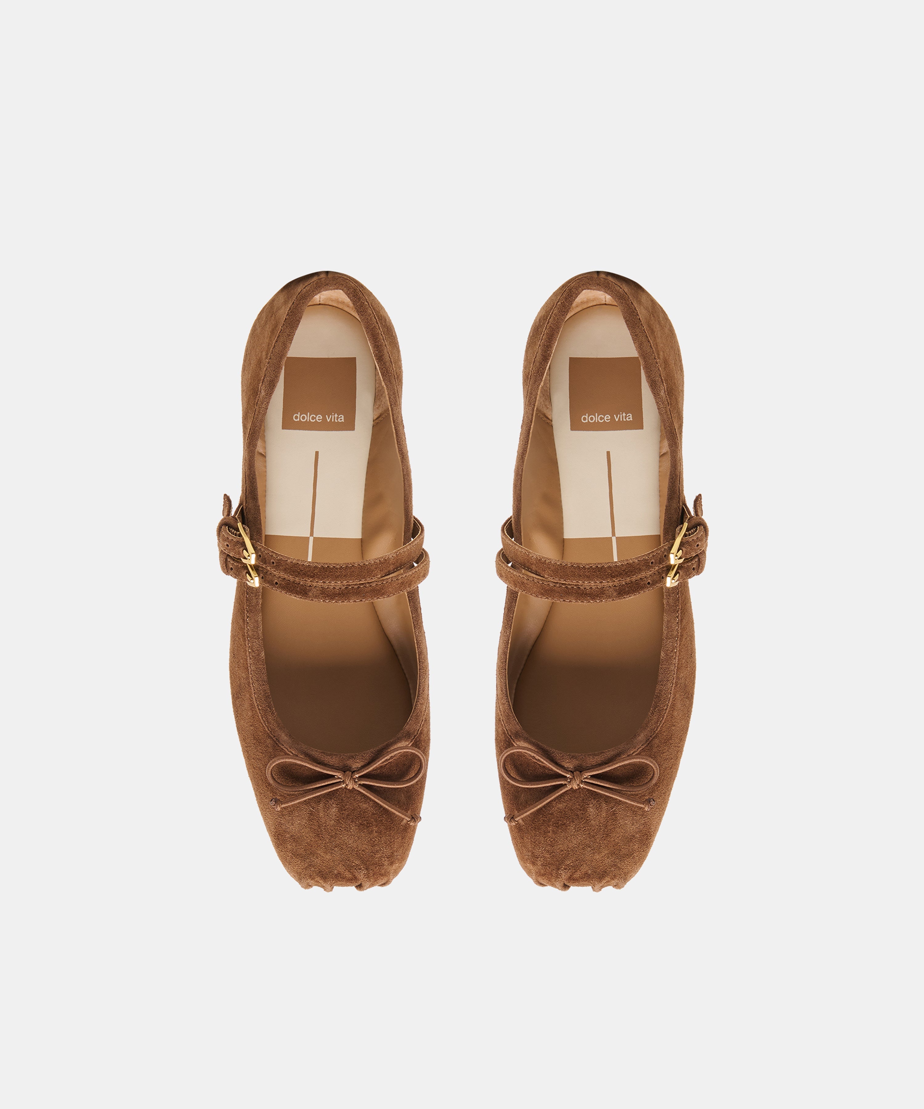 GIBSEN BALLET FLATS COCOA SUEDE
