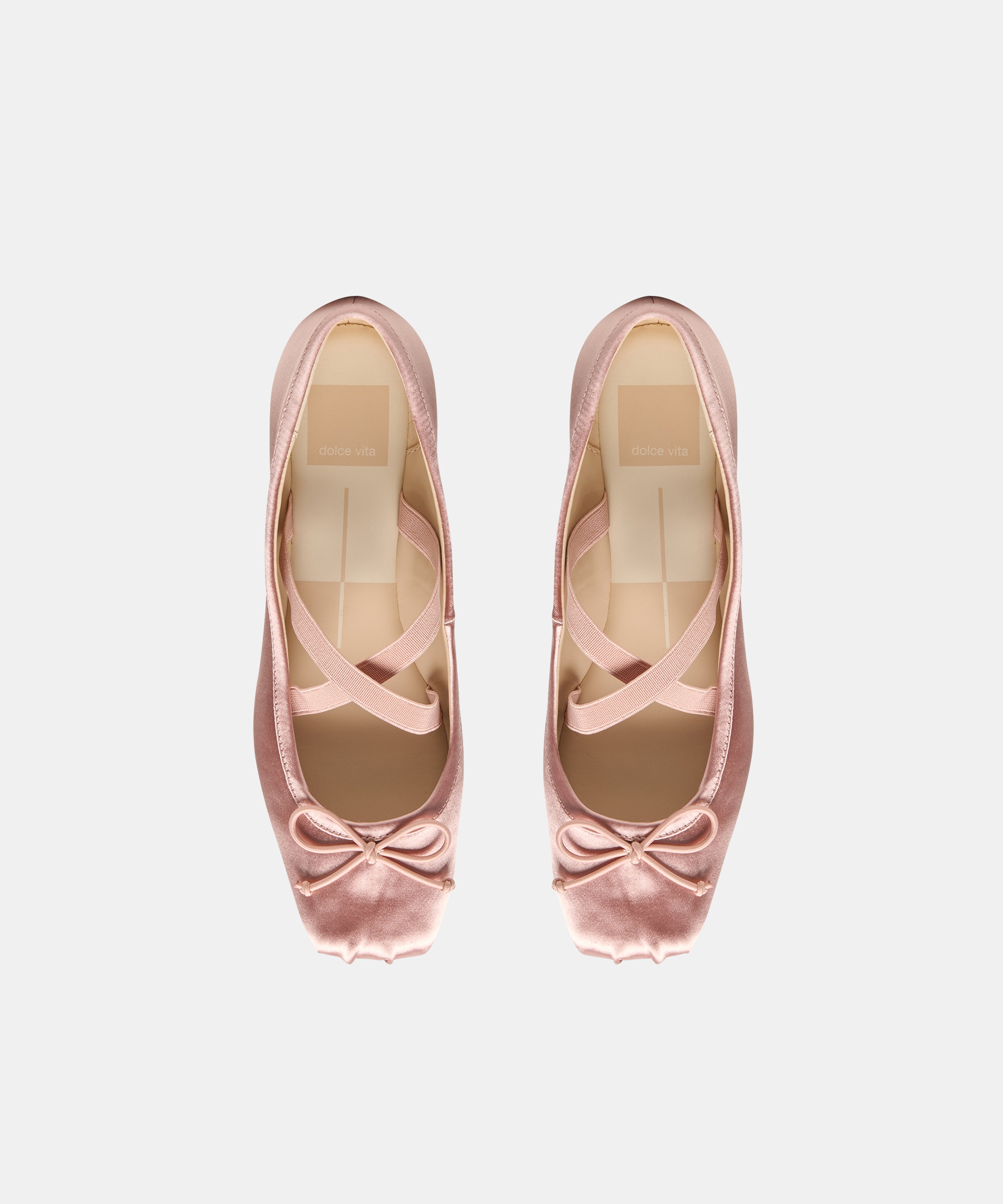 GWINN BALLET FLATS BLUSH SATIN