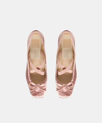 GWINN BALLET FLATS BLUSH SATIN