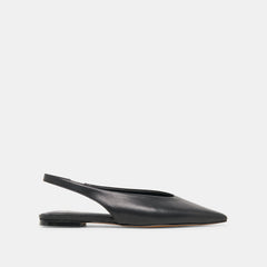 KENDLE FLATS BLACK LEATHER