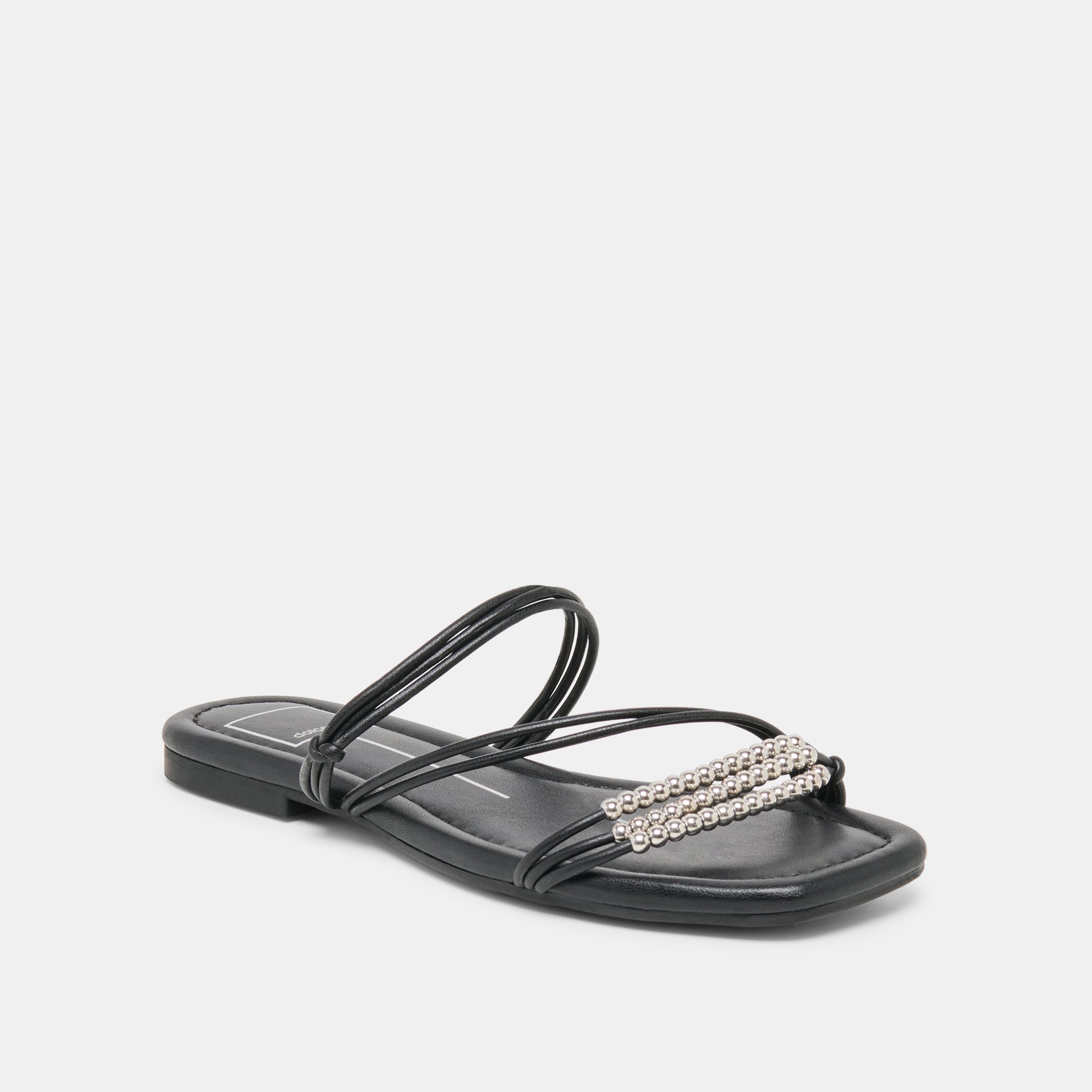 LYNDEE BEAD SANDALS BLACK STELLA