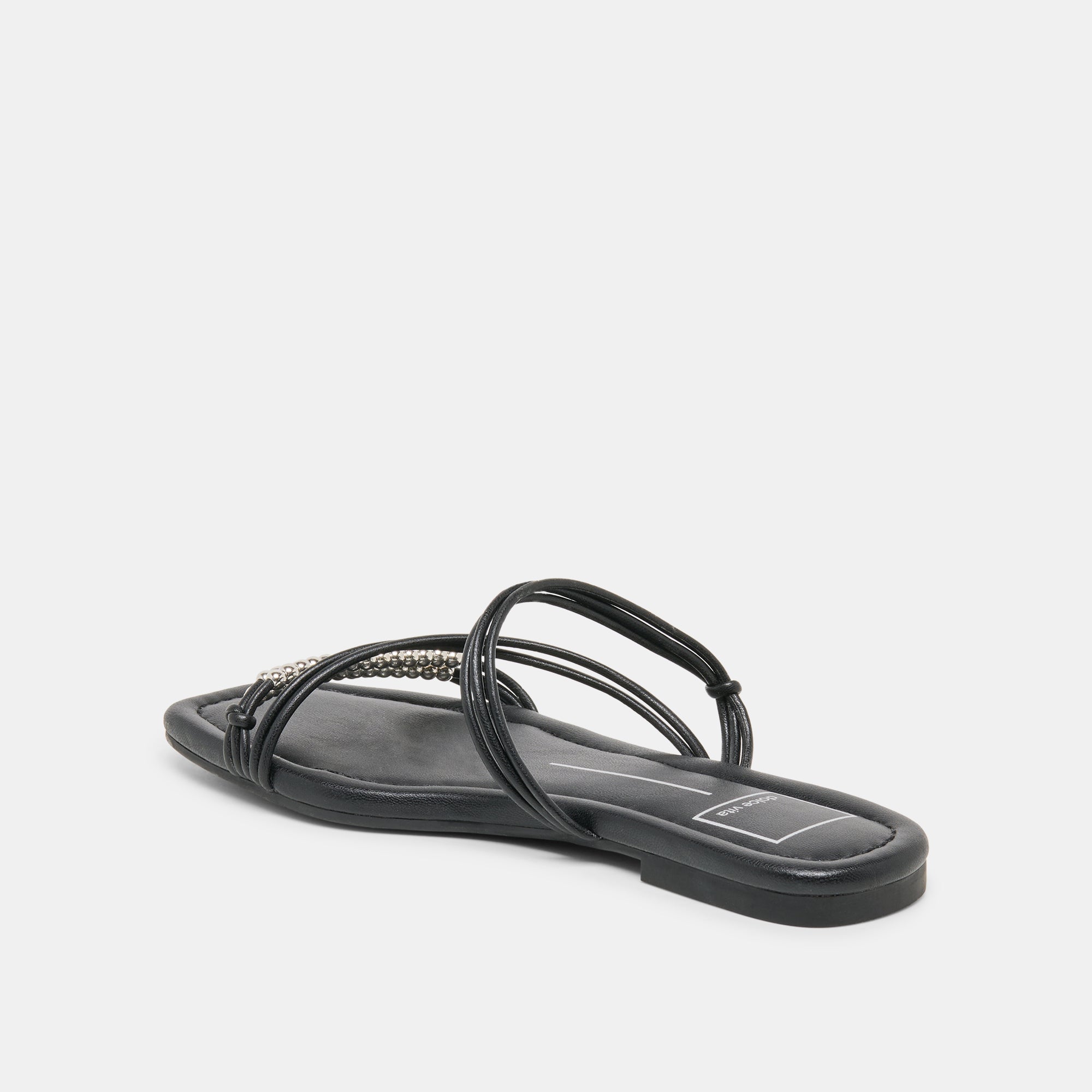 LYNDEE BEAD SANDALS BLACK STELLA