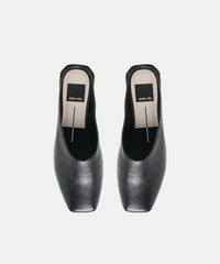 MACLYN FLATS BLACK LEATHER