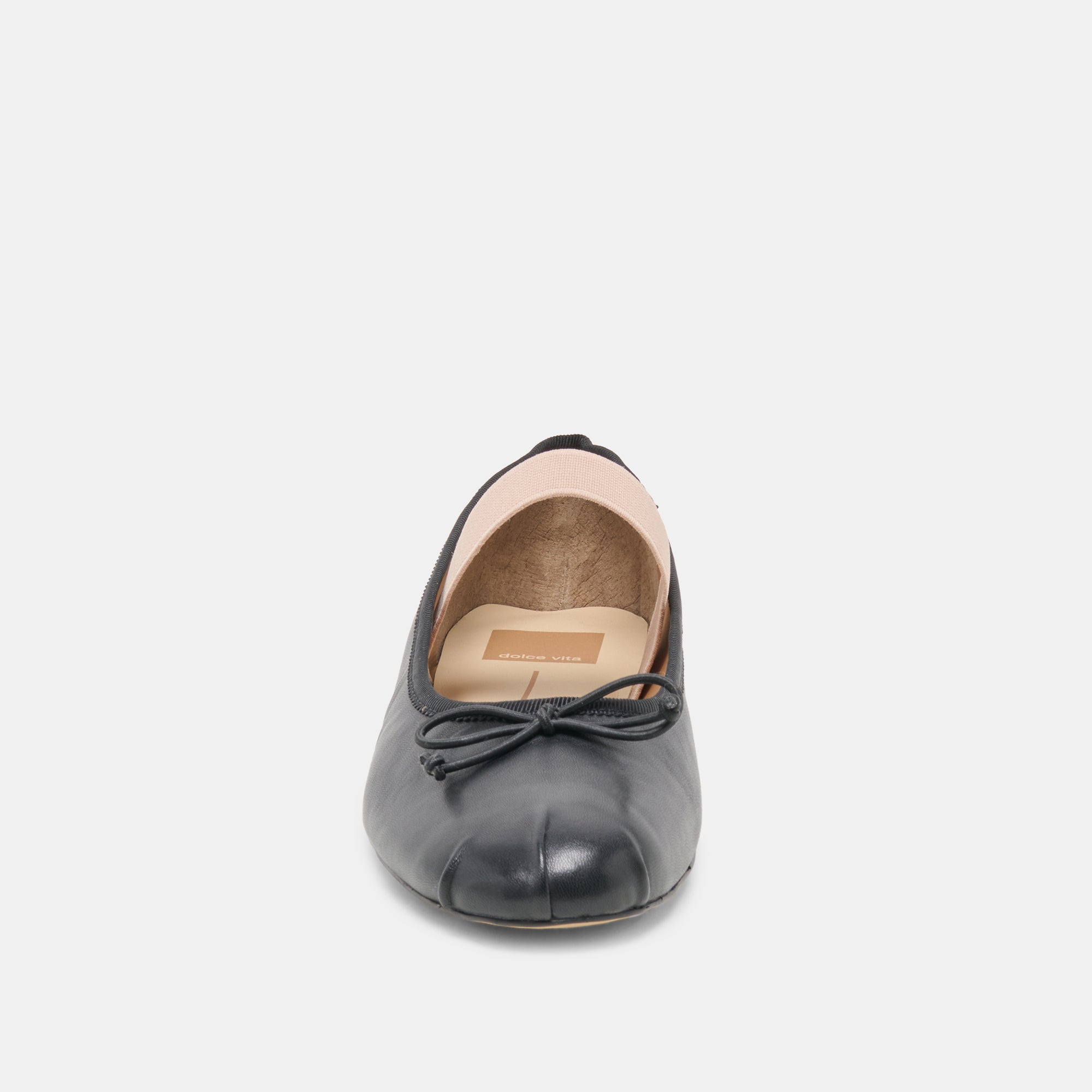 MAYVIS BALLET FLATS BLACK LEATHER