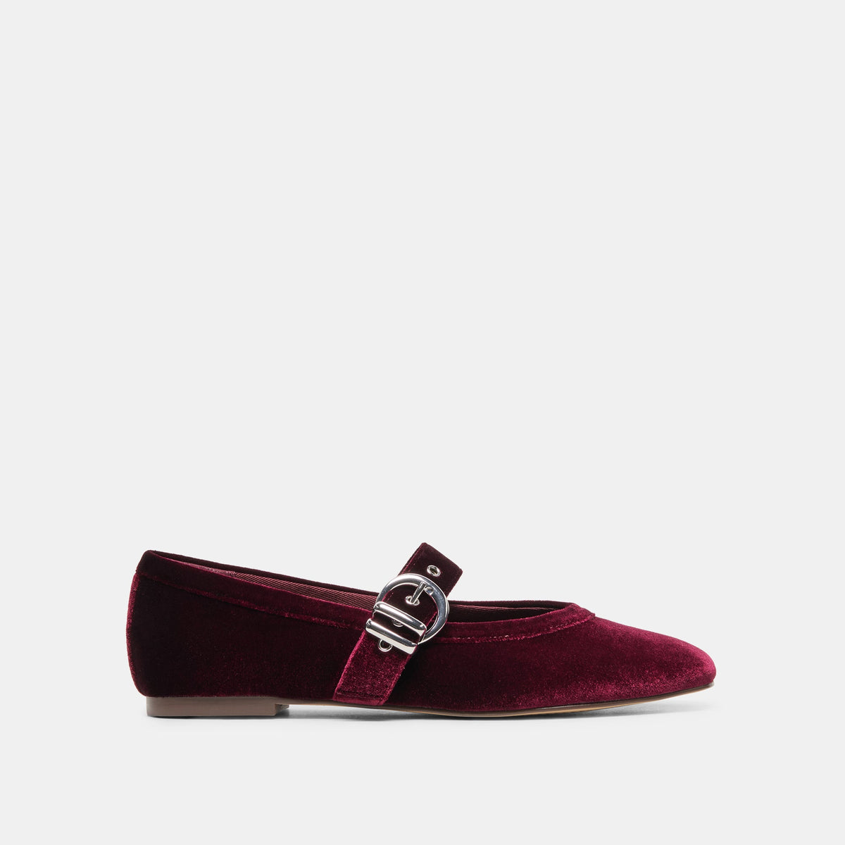 MIKEL VELVET BALLET FLATS BORDEAUX VELVET