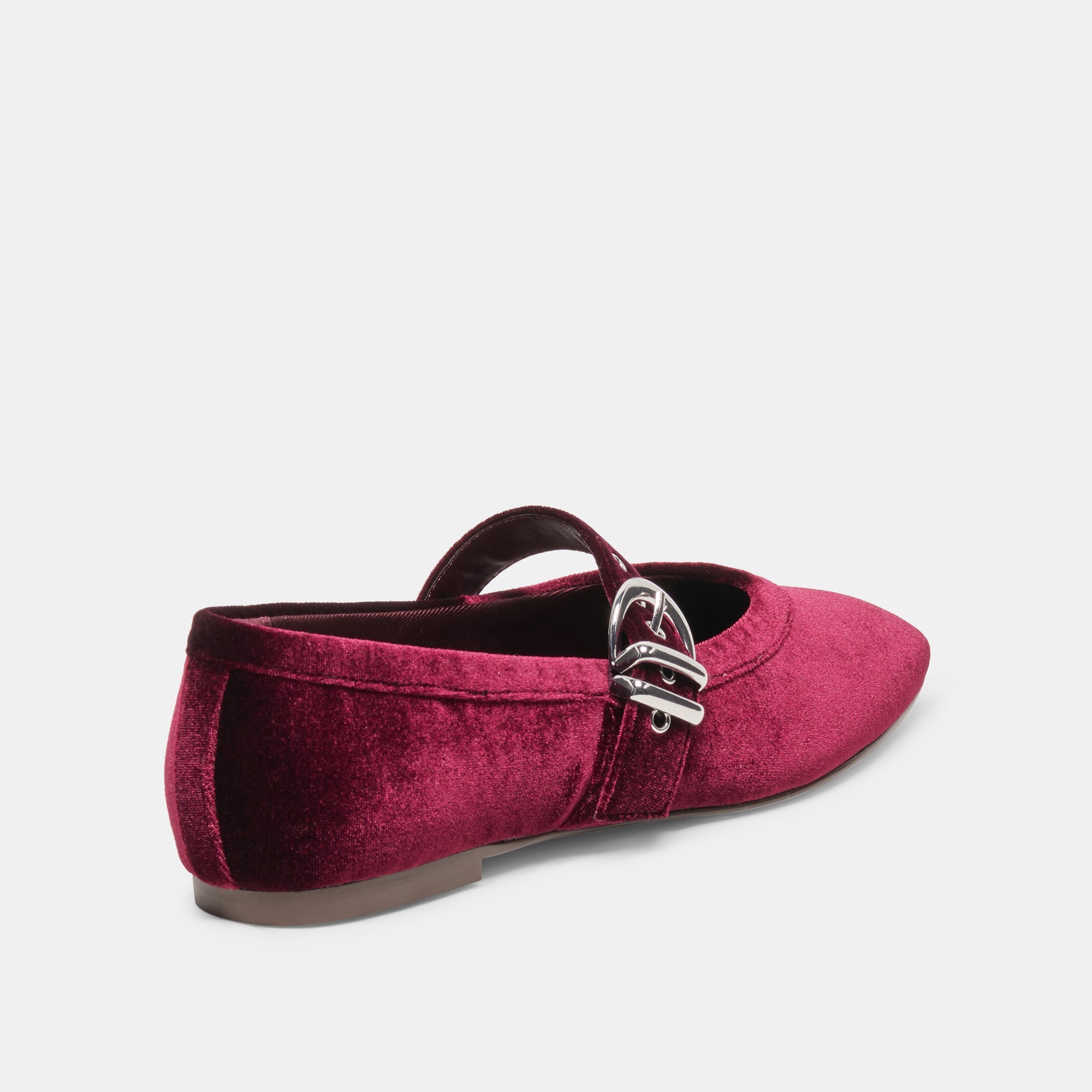 MIKEL VELVET BALLET FLATS BORDEAUX VELVET