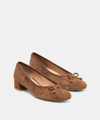 RITLA MID HEELS COCOA SUEDE