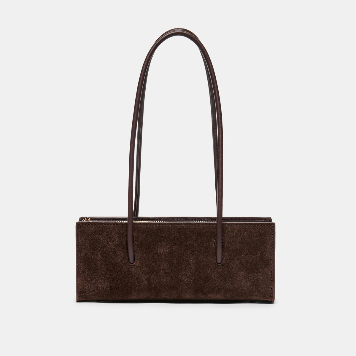 BESTIE HANDBAG ESPRESSO SUEDE