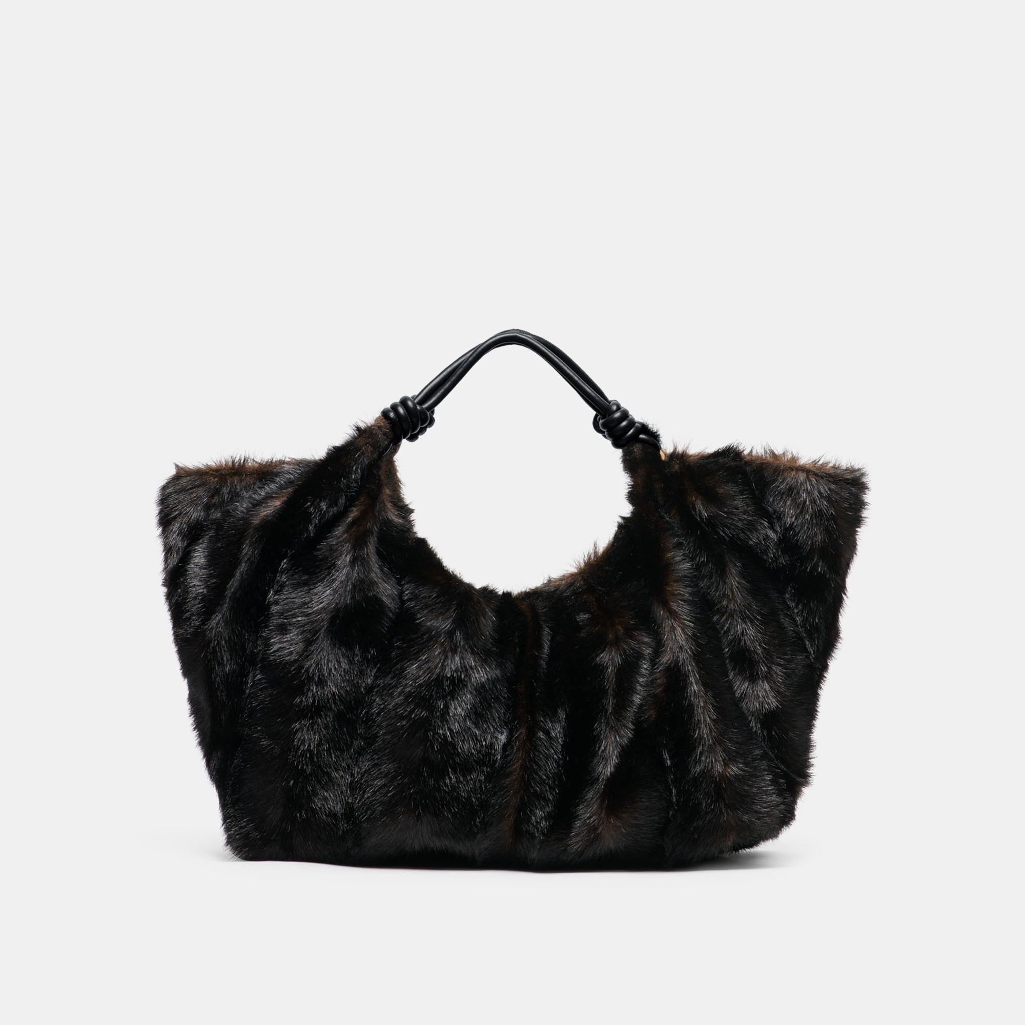 LILEE TOTE ESPRESSO FAUX FUR