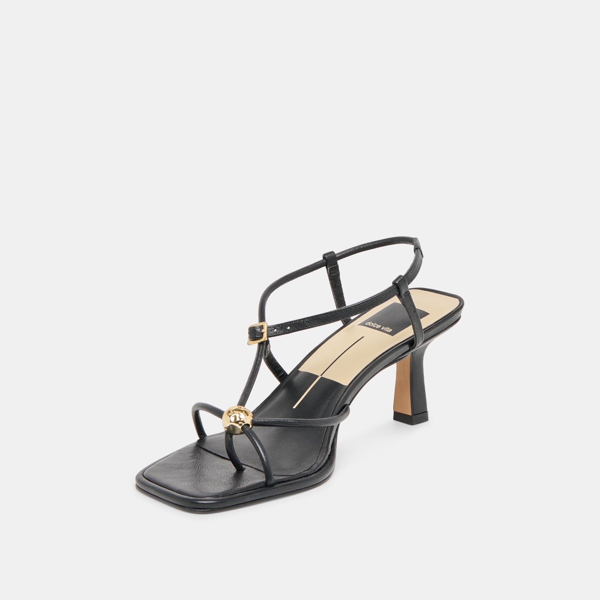 MYLEE HEELS BLACK LEATHER