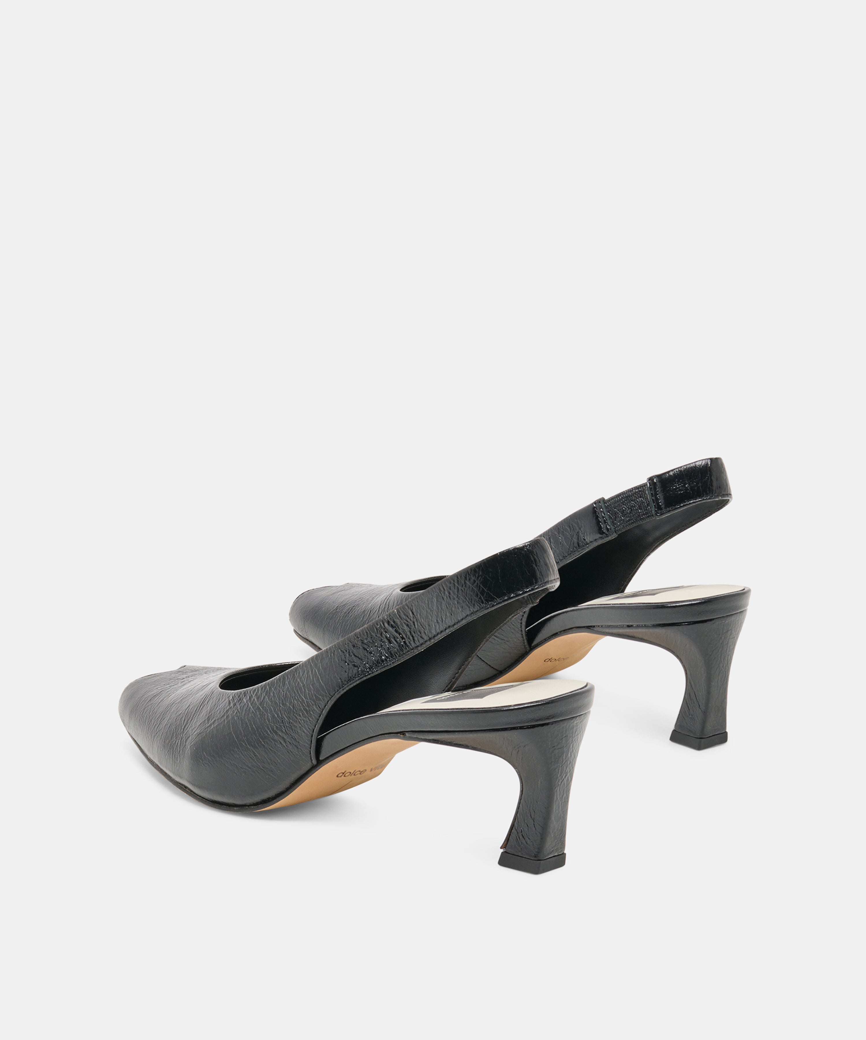 ANABEL HEELS BLACK LEATHER