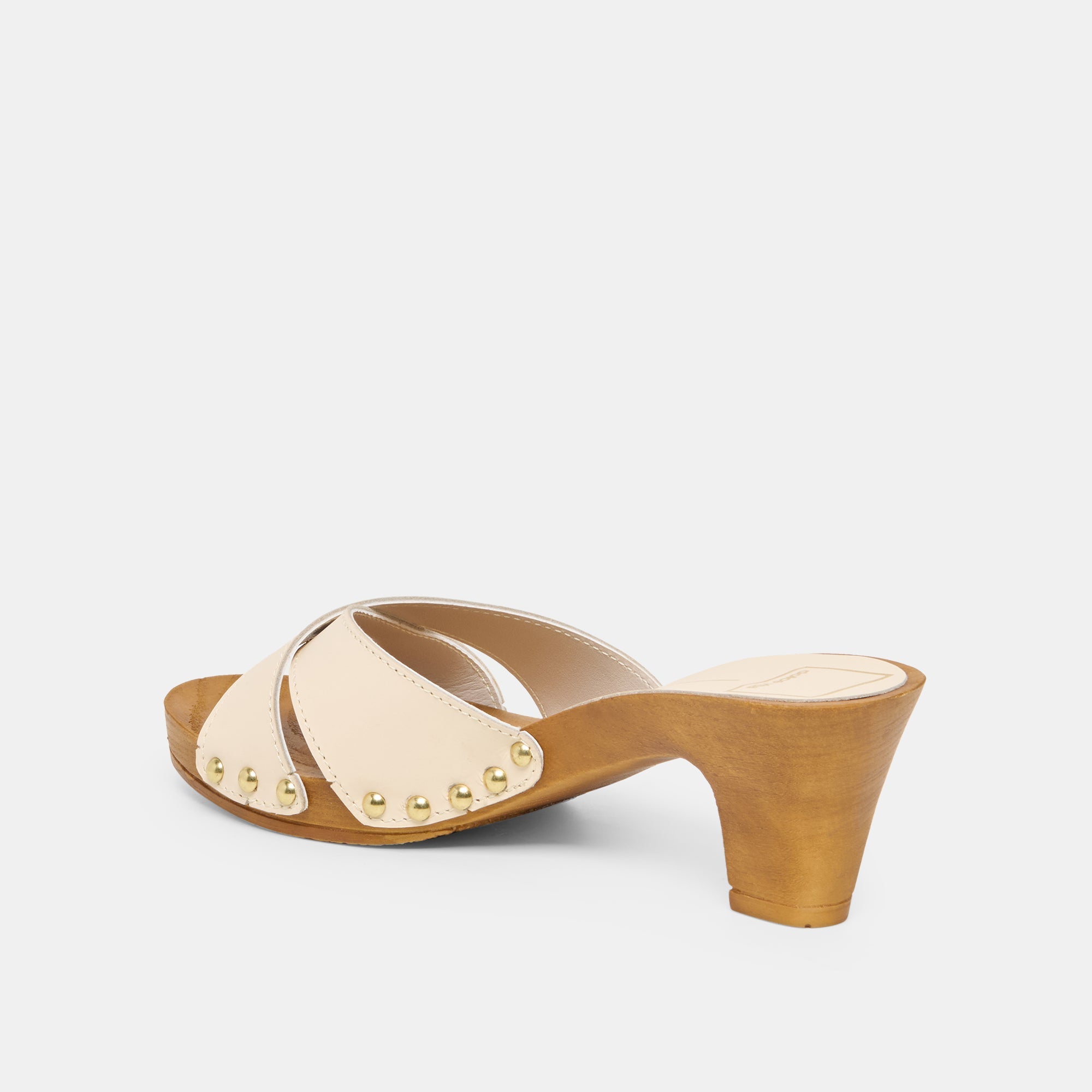 AVERIE HEELS BONE LEATHER