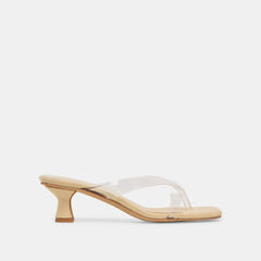 BREVEL VINYL HEELS CRYSTAL JELLY