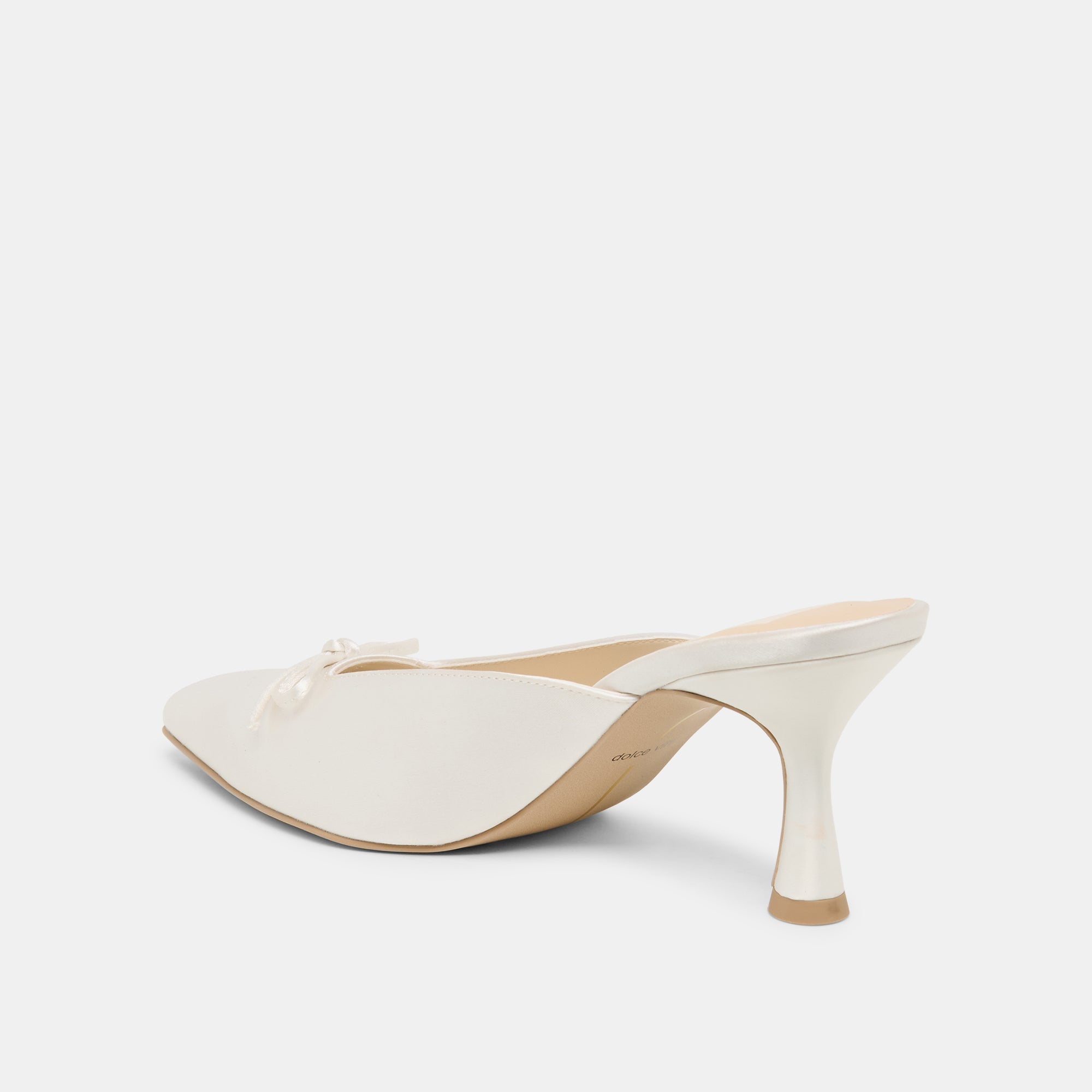 CLEO HIGH HEELS OFF WHITE SATIN