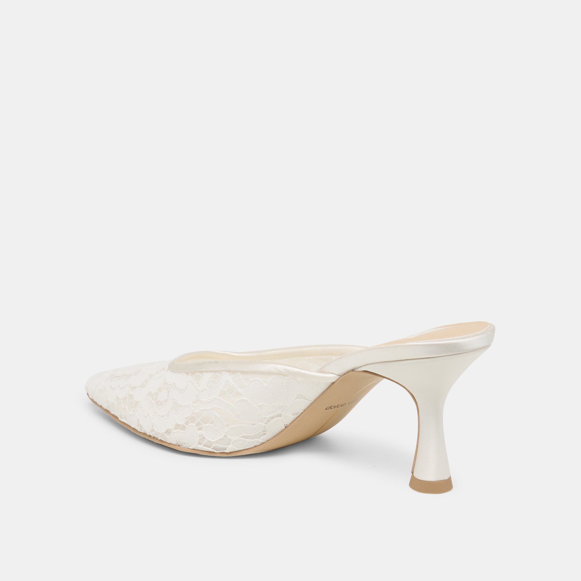 CLEO HIGH HEELS TRUE WHITE LACE
