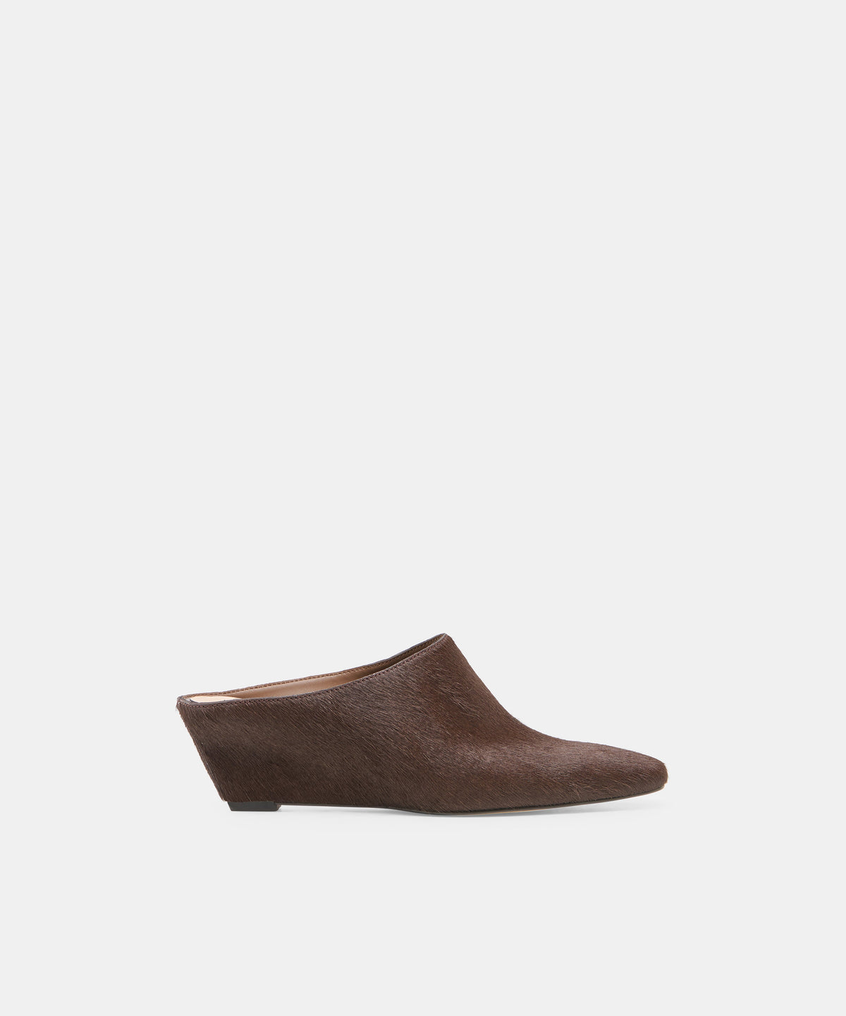 HILAH MULES CHESTNUT CALF HAIR
