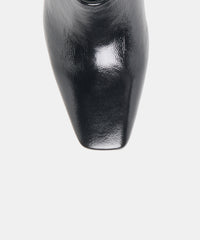 HILAH MULES MIDNIGHT CRINKLE PATENT