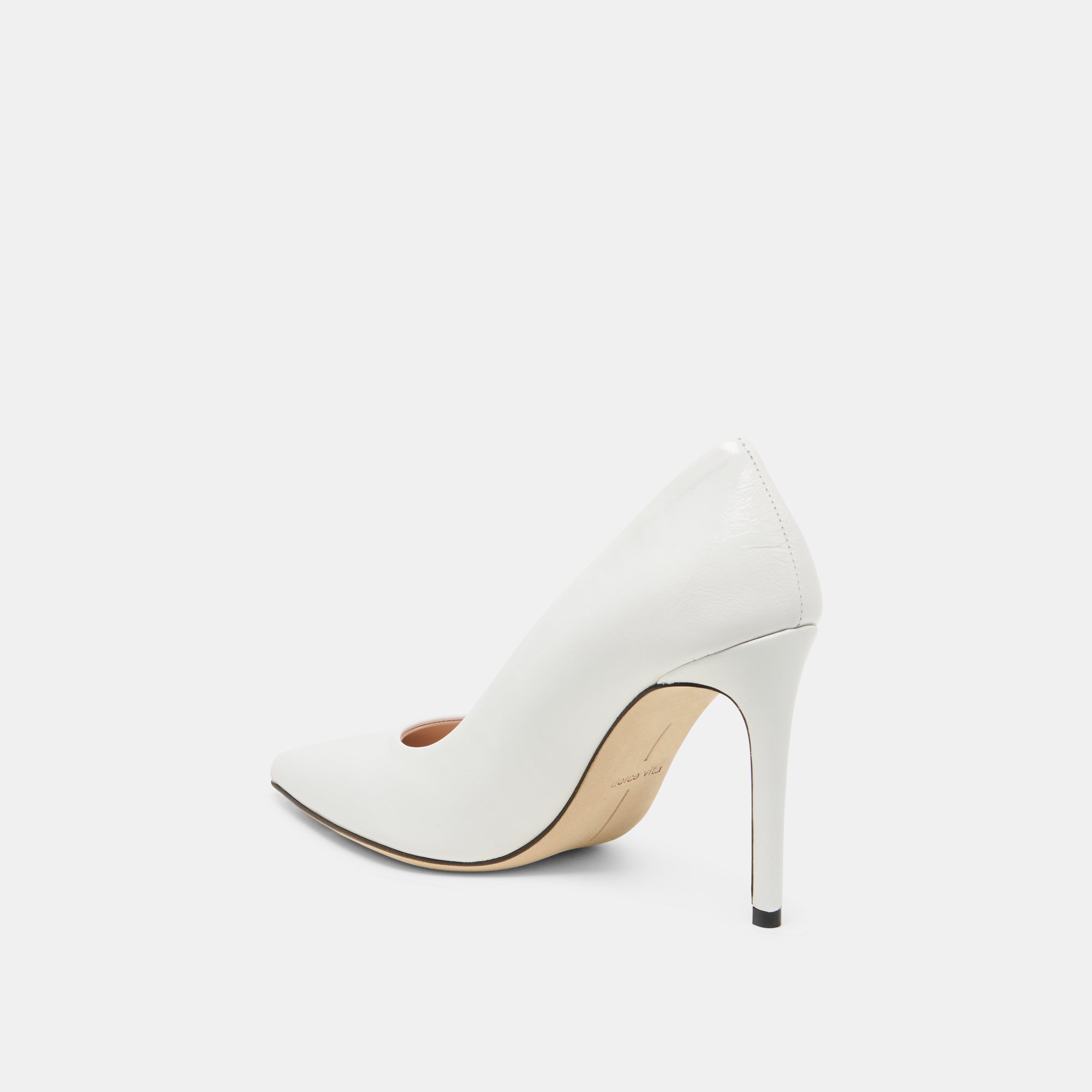 LANKY HEELS WHITE LEATHER
