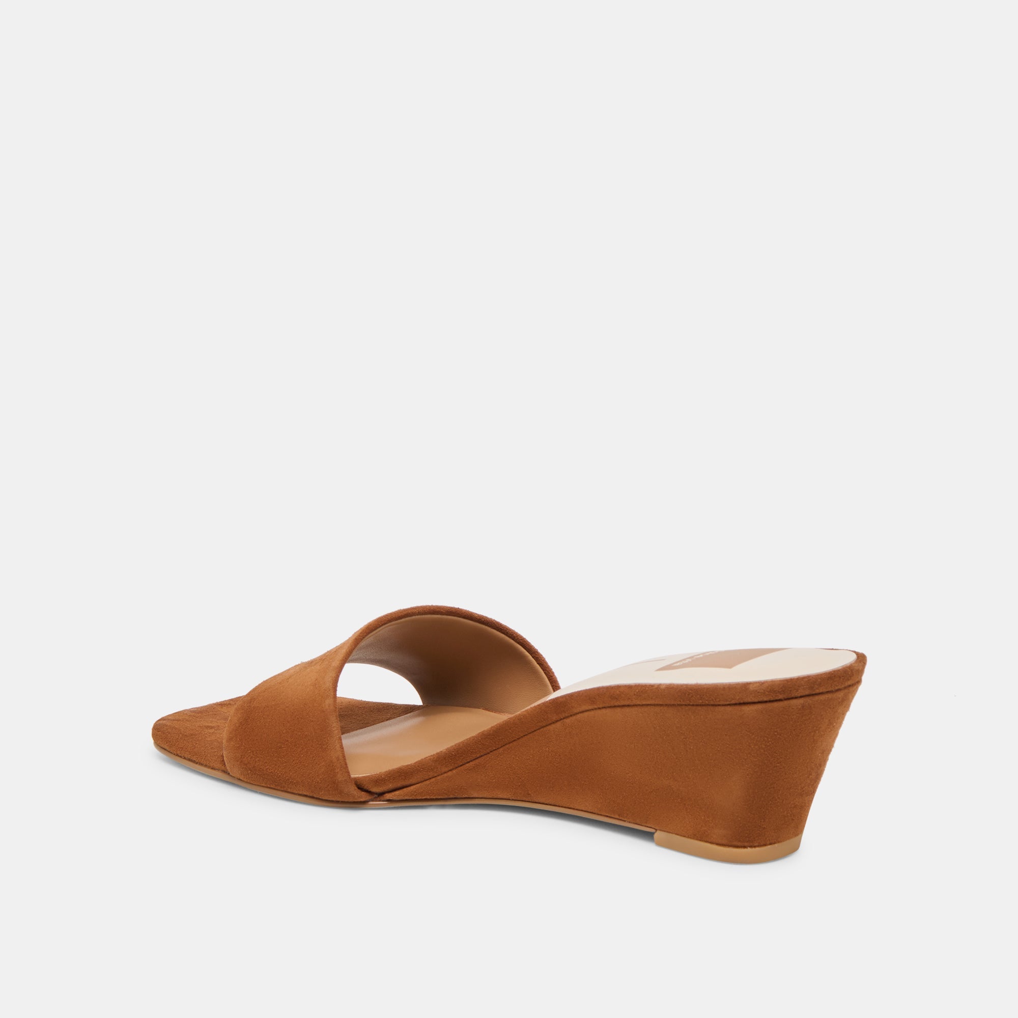 QAILY WIDE WEDGES BROWN SUEDE