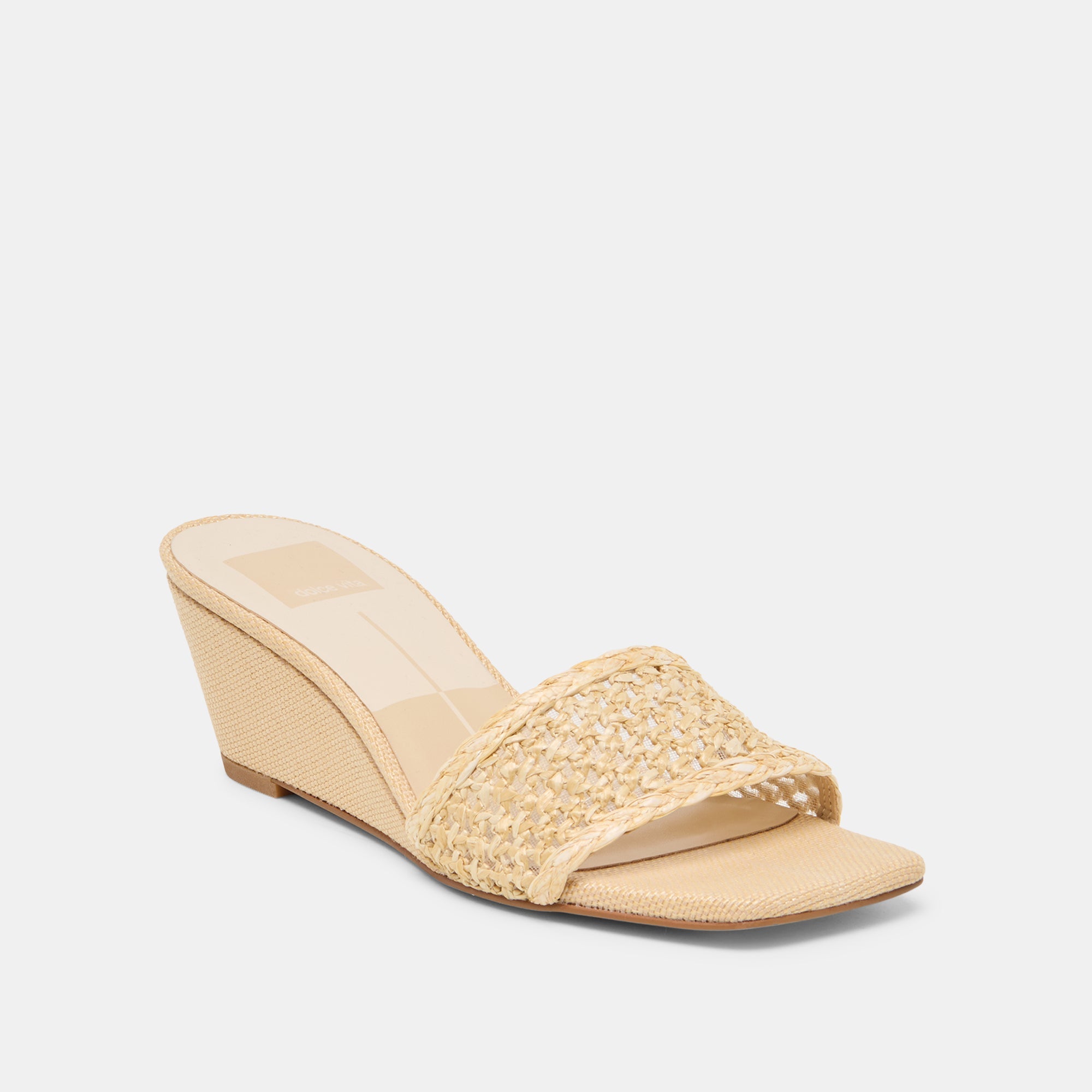 QAILY WEDGES LT NATURAL RAFFIA