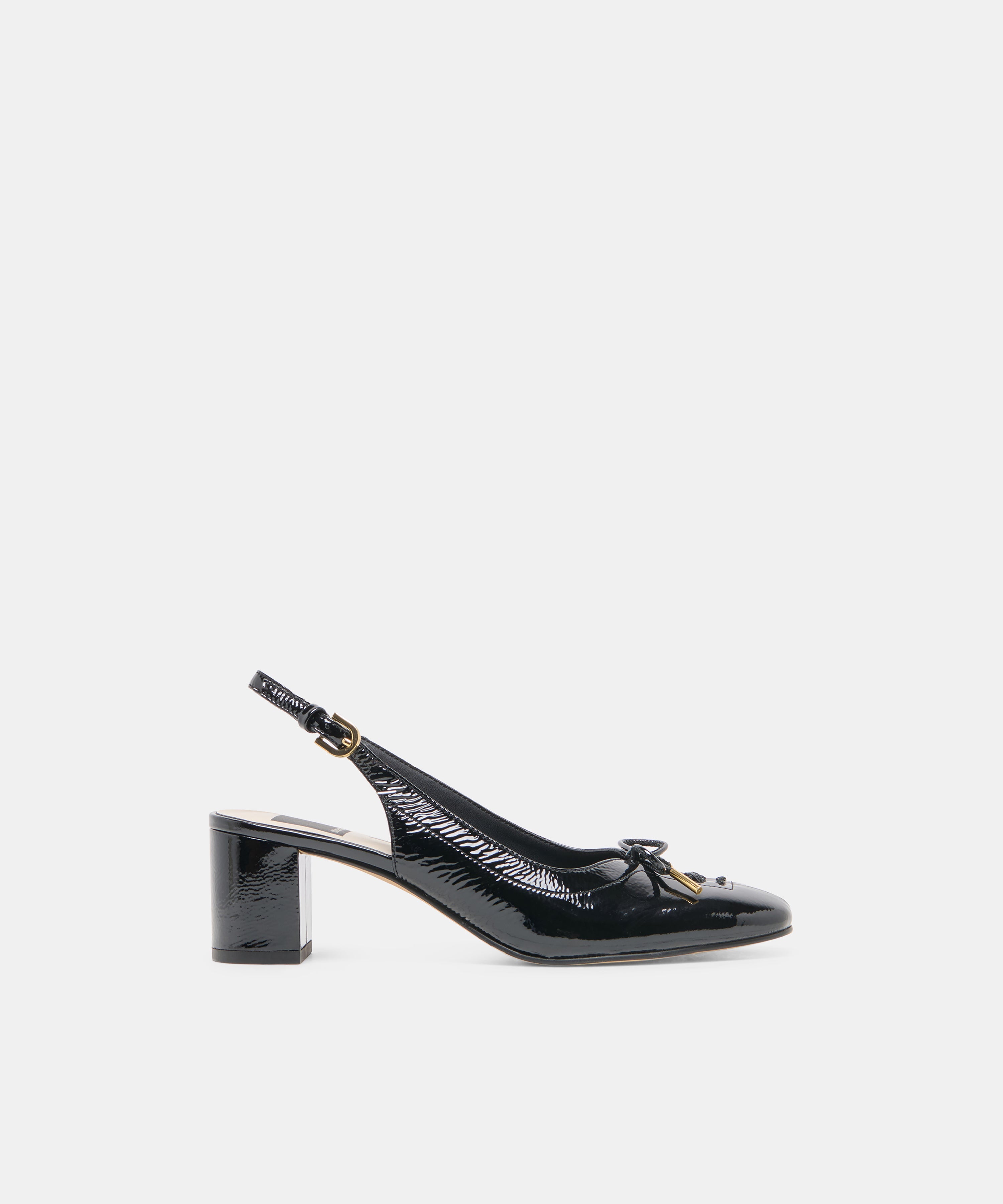 SAYLEE HEELS MIDNIGHT CRINKLE PATENT
