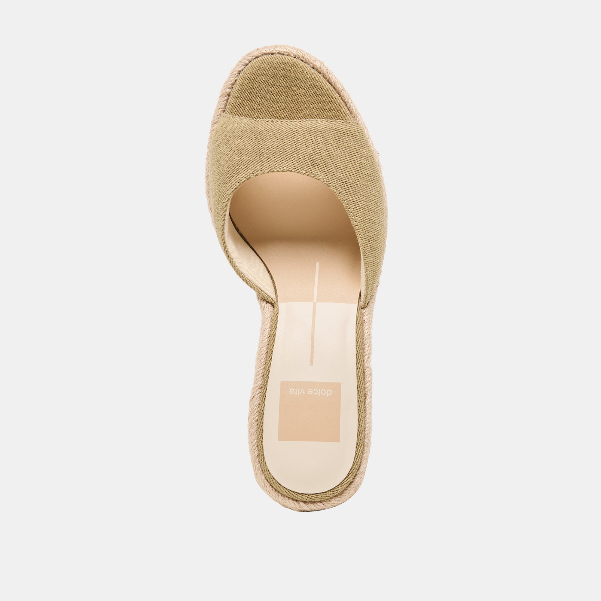 VAYA WEDGES KHAKI LINEN