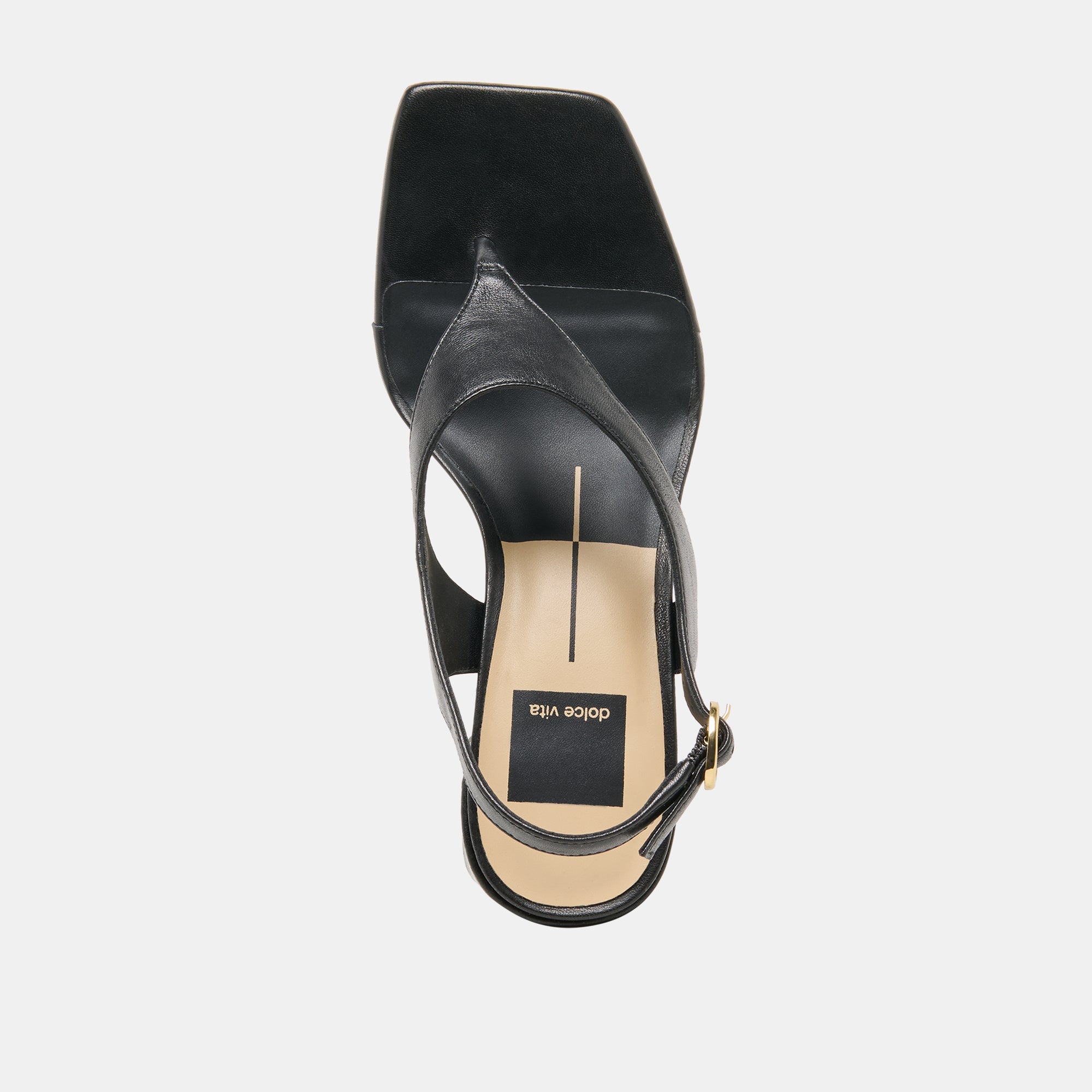 YVES HEELS BLACK LEATHER