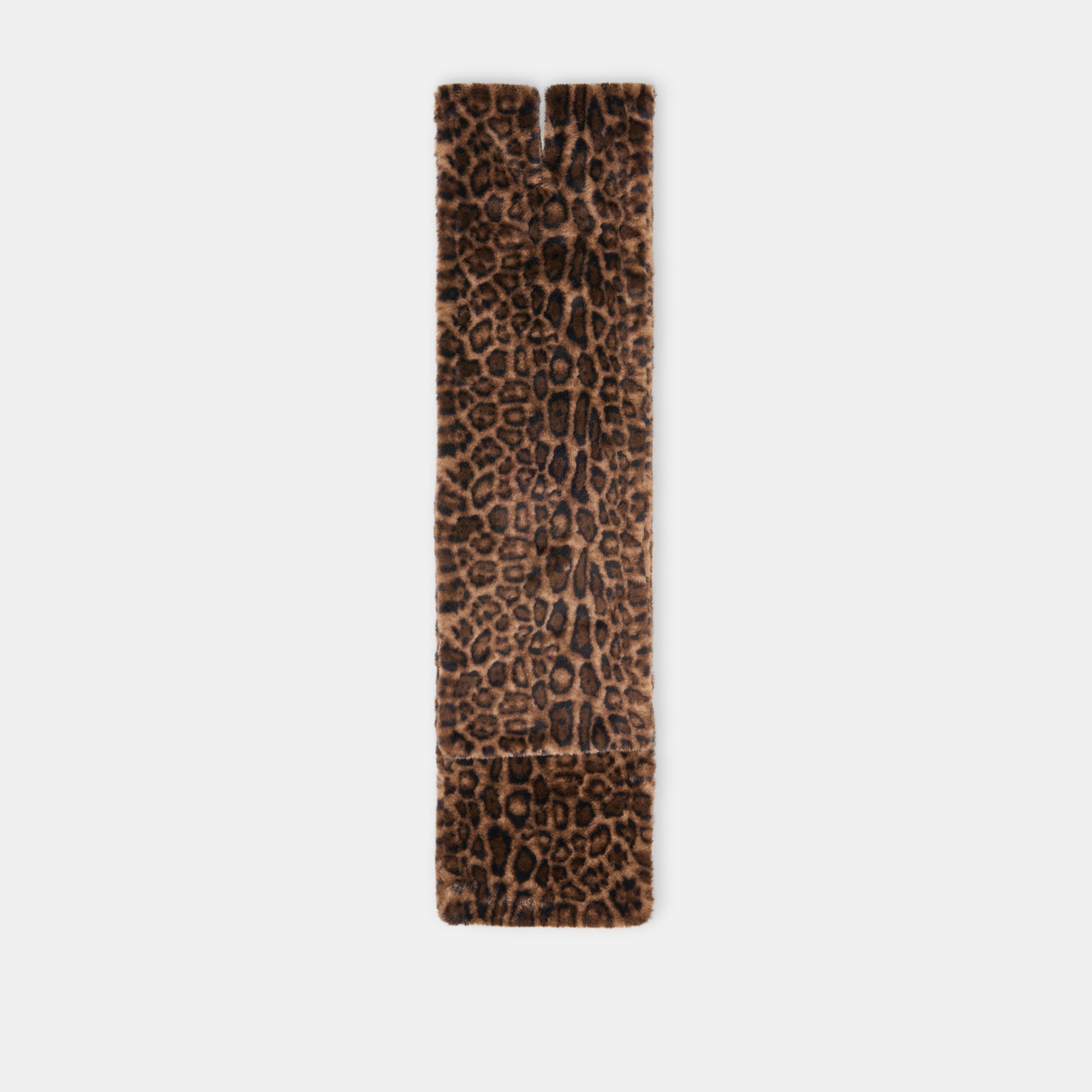 FAUX FUR SCARF LEOPARD
