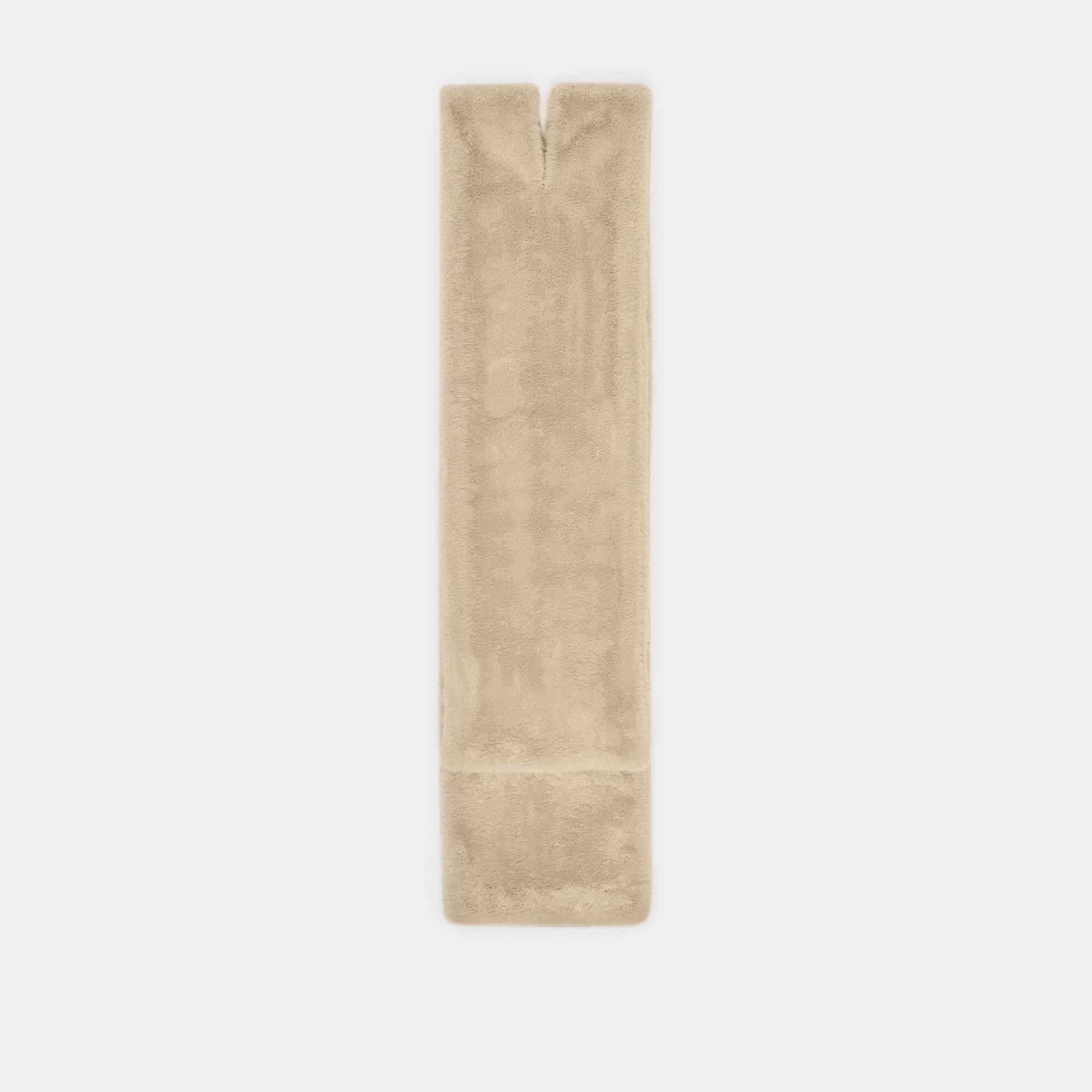 FAUX FUR SCARF STONE